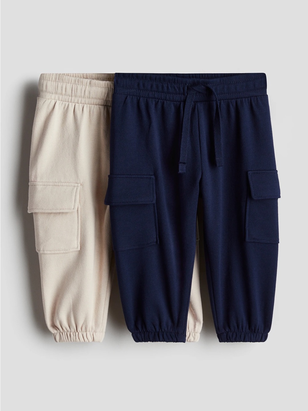 H&M - Navy blue/light beige 2-pack Cargo
Joggers